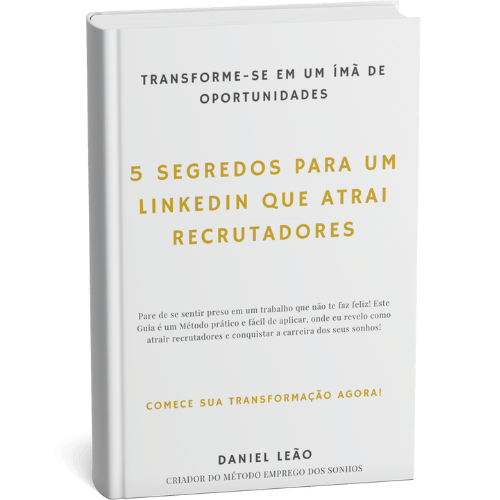 Mockup do Guia 5 Segredos para um LinkedIn que Atrai Recrutadores